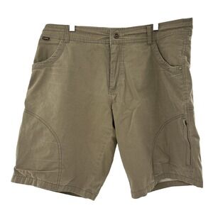 Kuhl Mens 38 Ramblr Cargo Outdoor Hiking Camping Shorts 5125 Beige READ FLAW